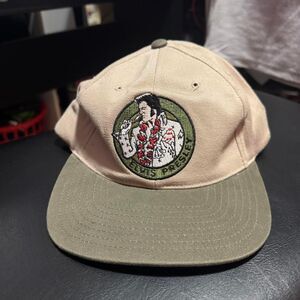 1993 King Features Elvis Men's Tan and Cream Hat